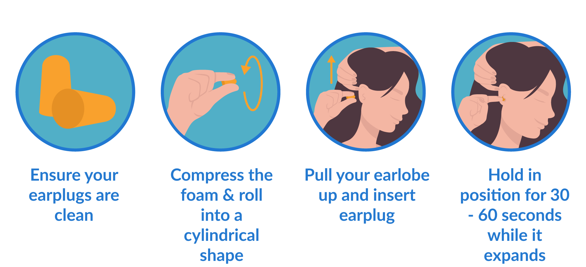 how to use foam earplugs